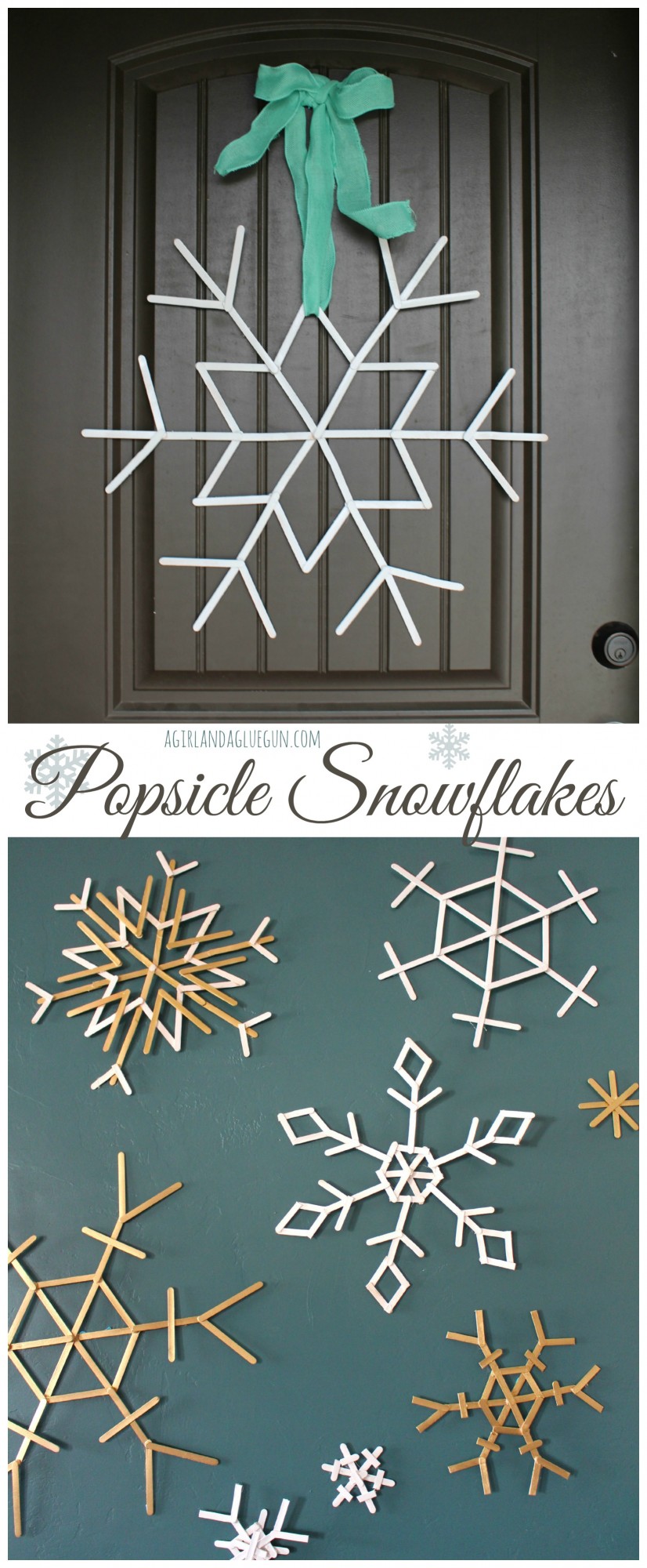 Popsicle Snowflakes Crafts