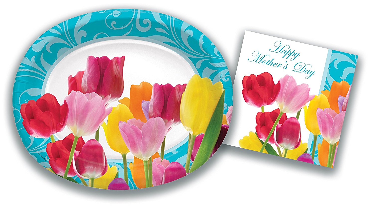 Mothers Day Party Plates Pak