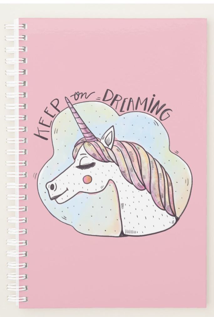 Keep Dreaming Whimsical Unicorn Planner | Zazzle