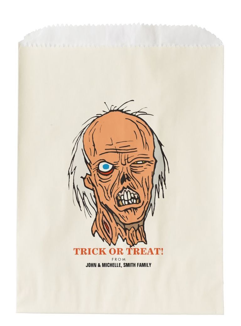 Scary Zombie Trick or Treat Bags