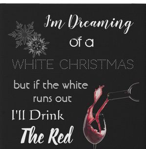I'm Dreaming of a White Christmas Faux Canvas Print